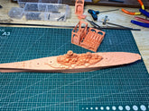 3d Printed 1/700 Uss Missouri (bb-63) Battleship(full Hull/waterline)